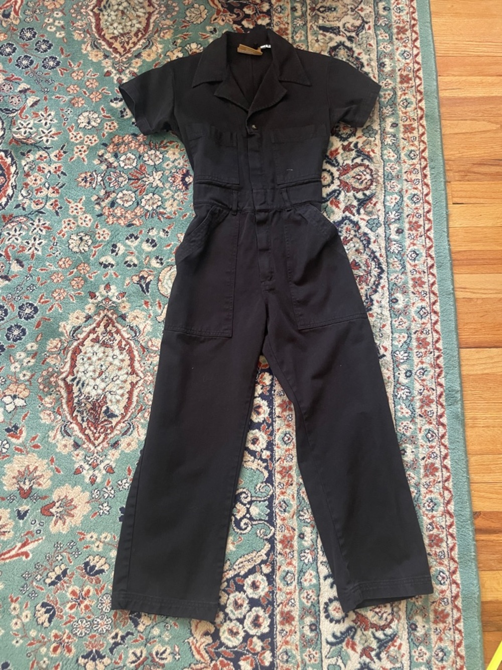 Big Bud Press Black Short-Sleeve Utility Jumpsuit